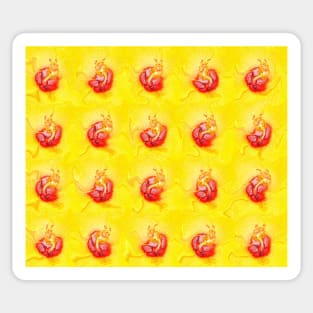 Summer yellow and dancing blossoms Sticker